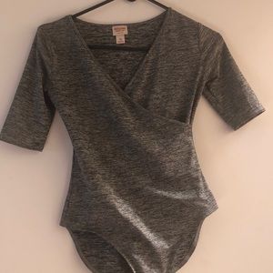 Mossimo Grey Bodysuit